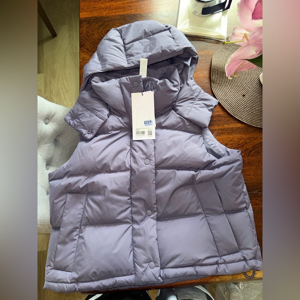 Wunder puff cropped vest lululemon